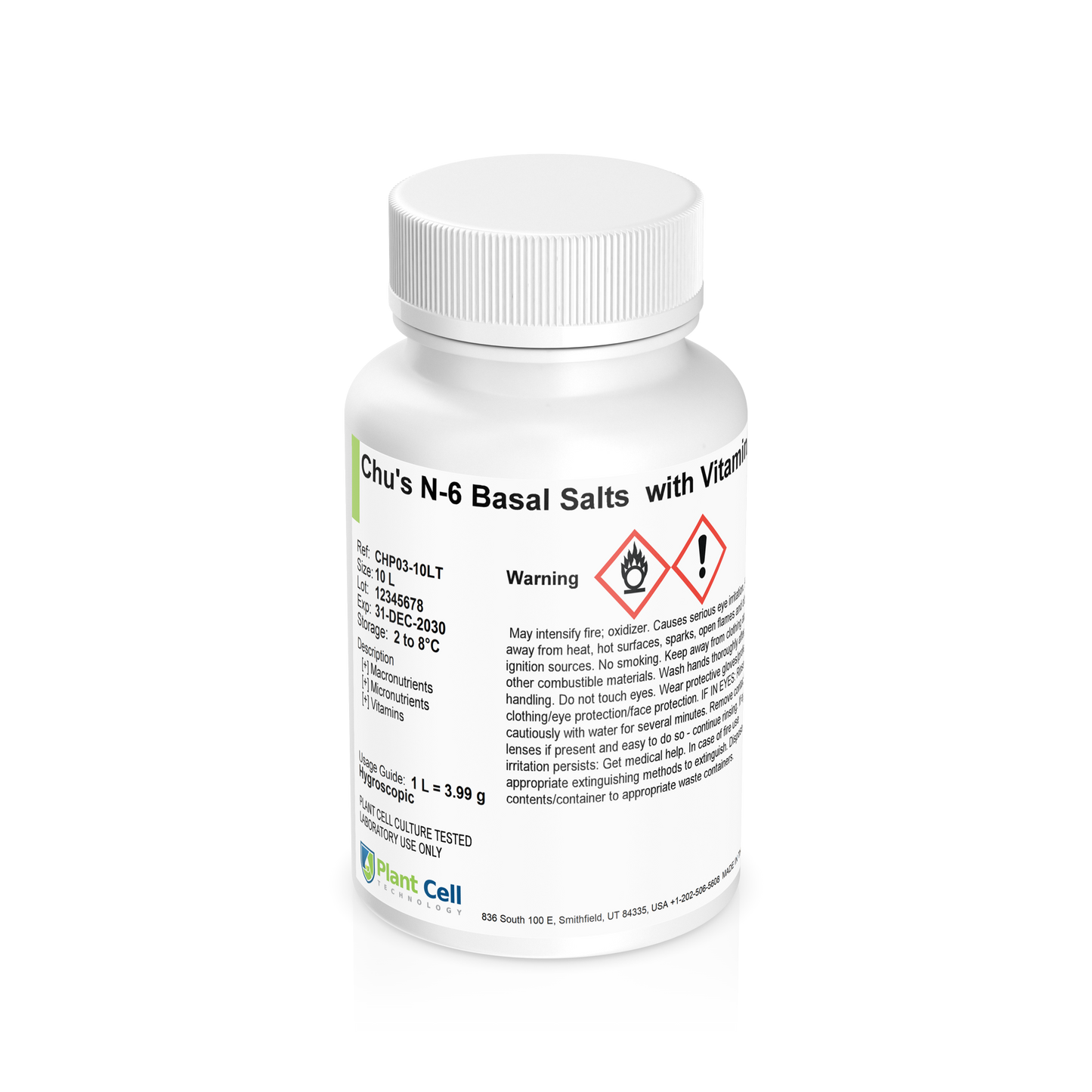 Chu’s N-6 Basal Salts - Modification 3