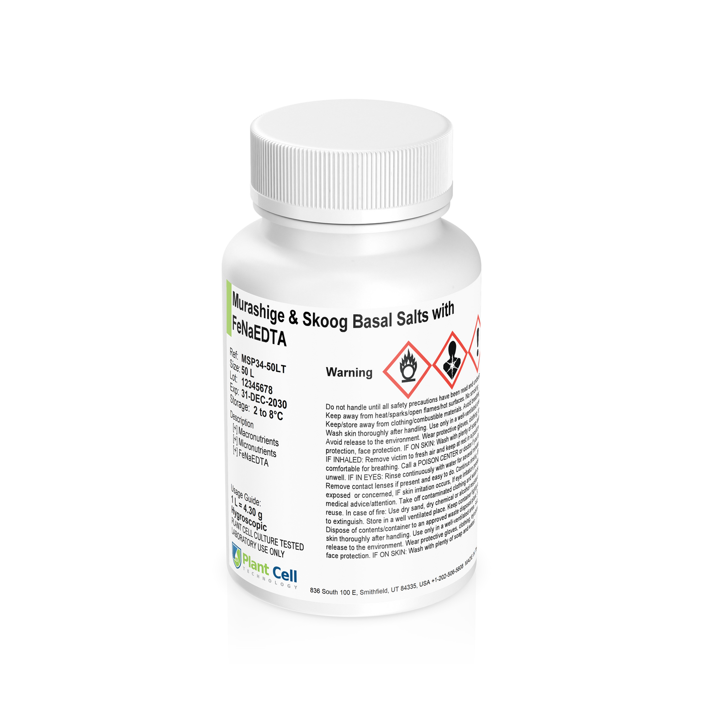 Murashige & Skoog (MS) Basal Salts - Modification 34