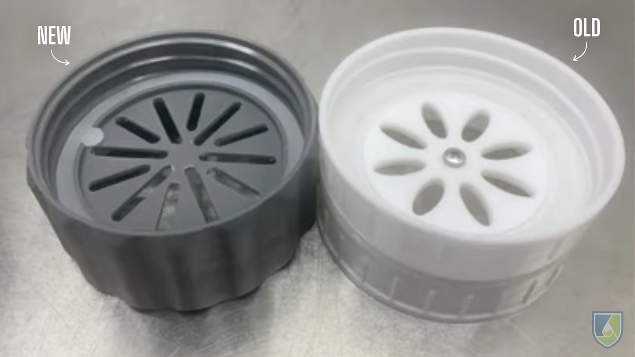 Image comparing the new BioCoupler to the old.
