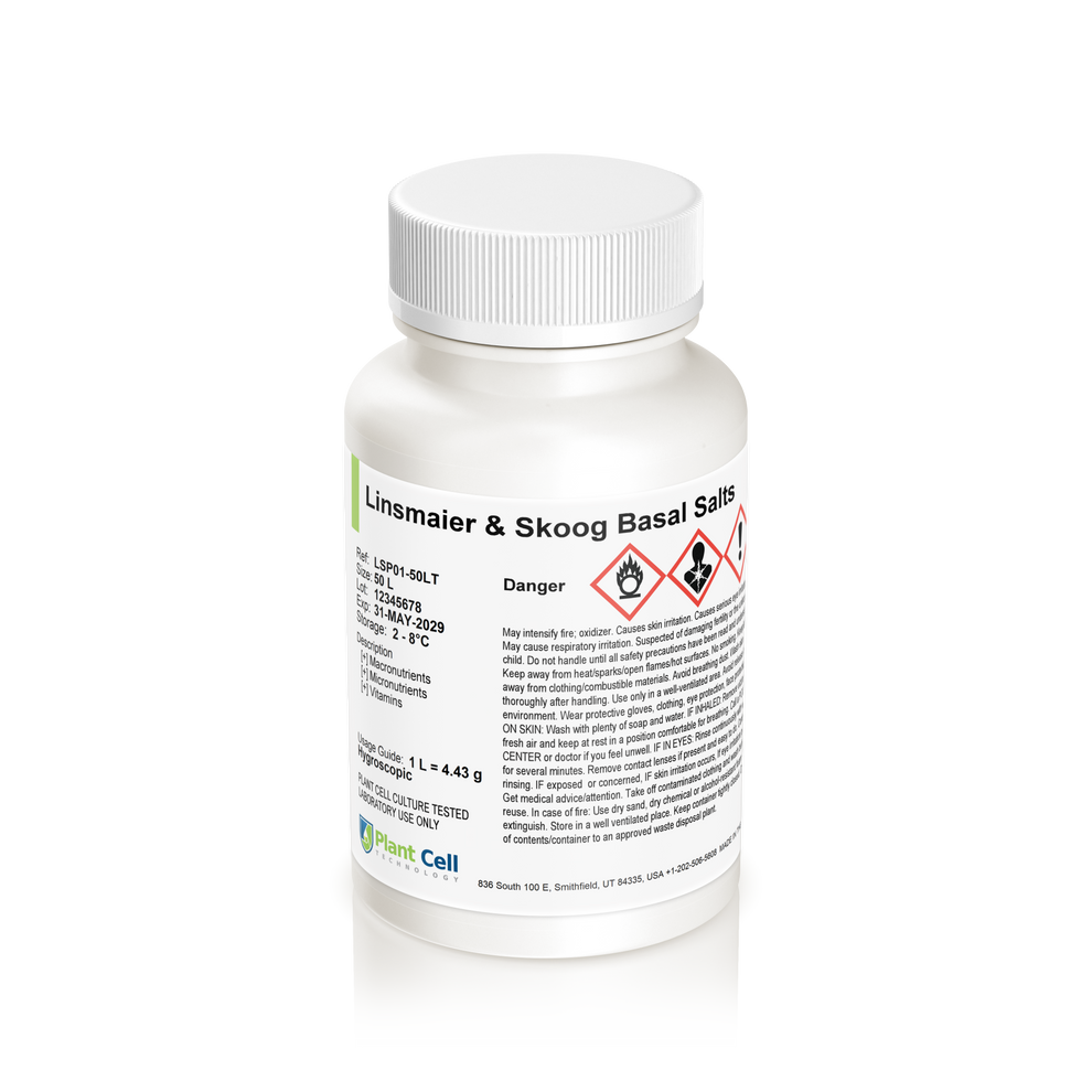 Linsmaier & Skoog (LS) Basal Salts - Plant Cell Technology