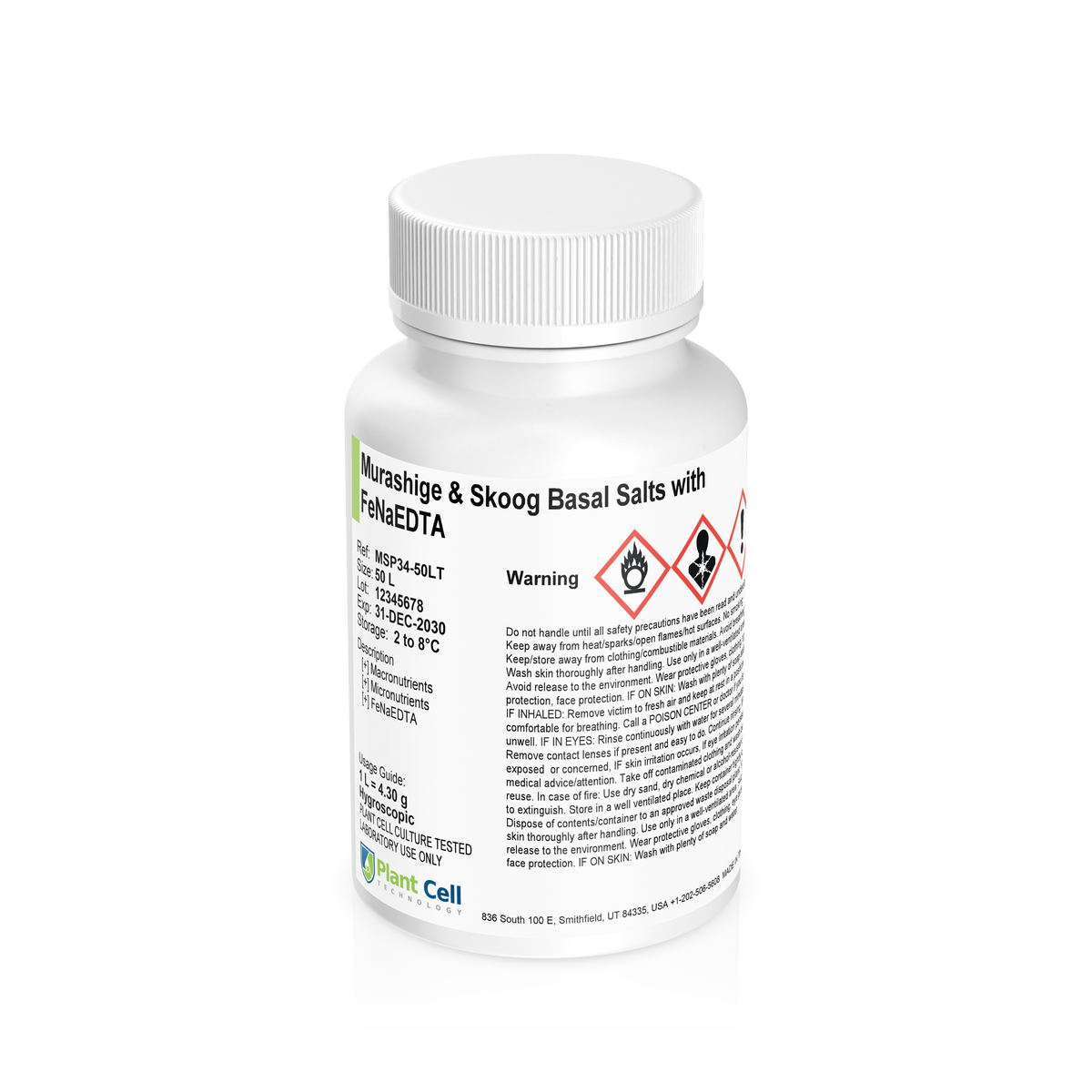 Murashige & Skoog (MS) Basal Salts - Modification 34