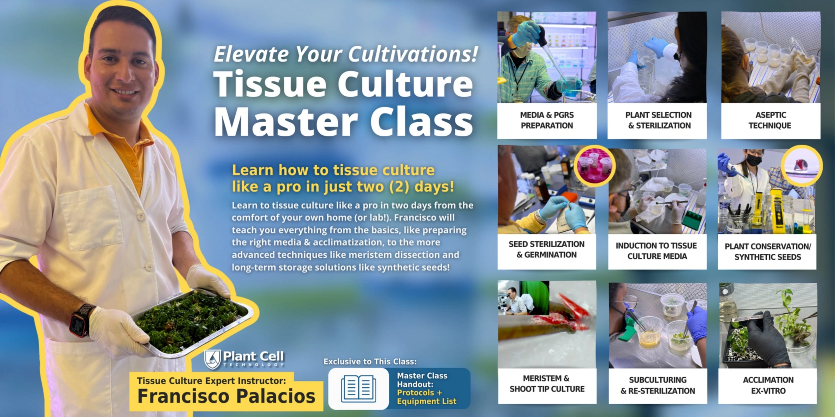 Online LIVE Tissue Culture Master Class