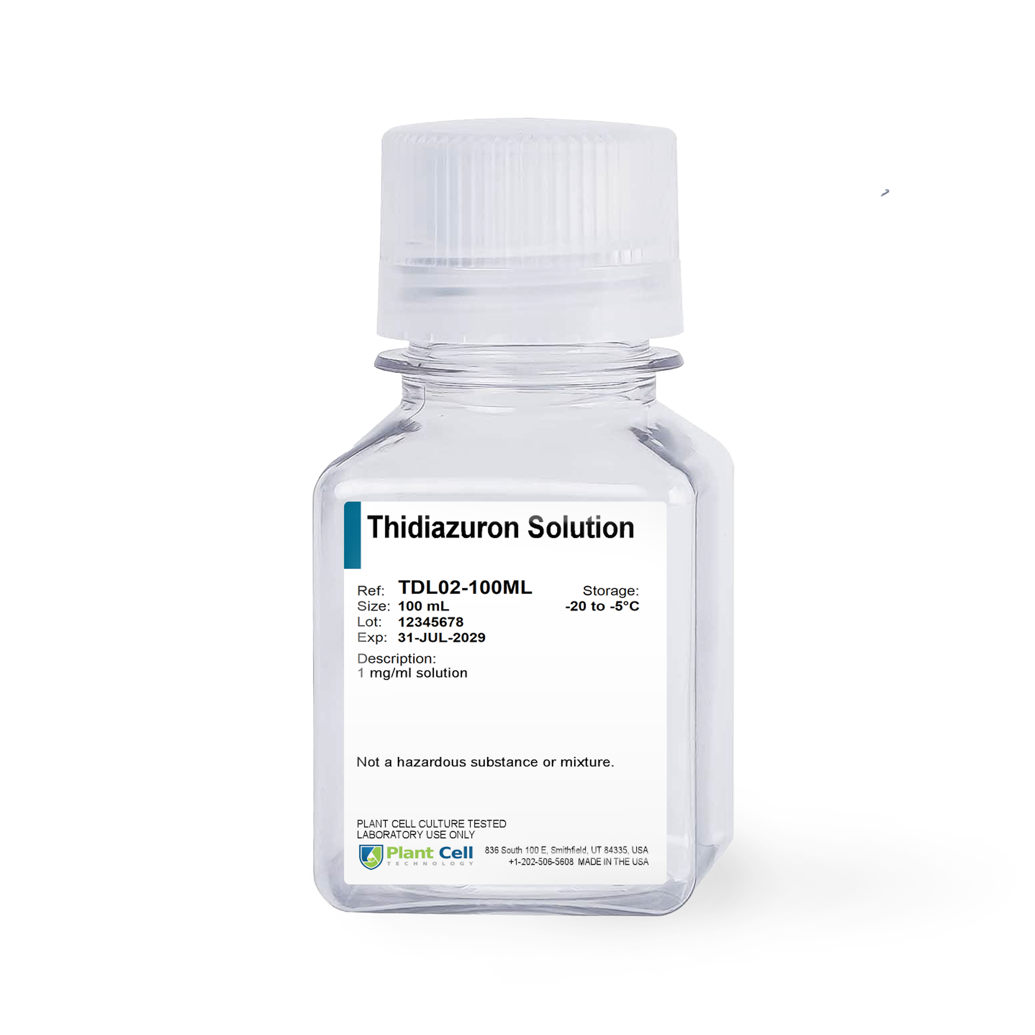 Thidiazuron (TDZ) Solution 1mg/1ml - Plant Cell Technology
