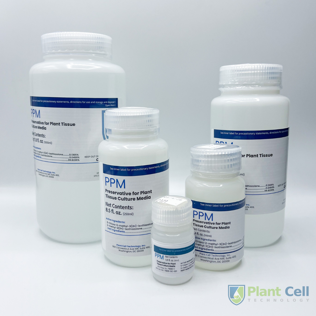 Plant Preservative Mixture (PPM™) Plant Cell Technology