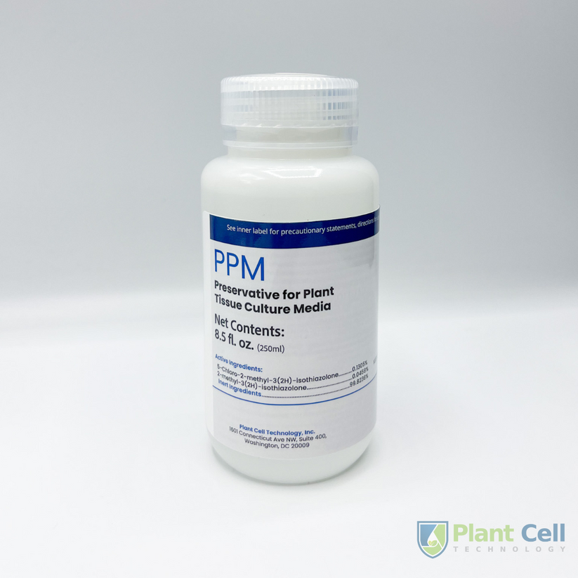Plant Preservative Mixture (PPM™) Plant Cell Technology
