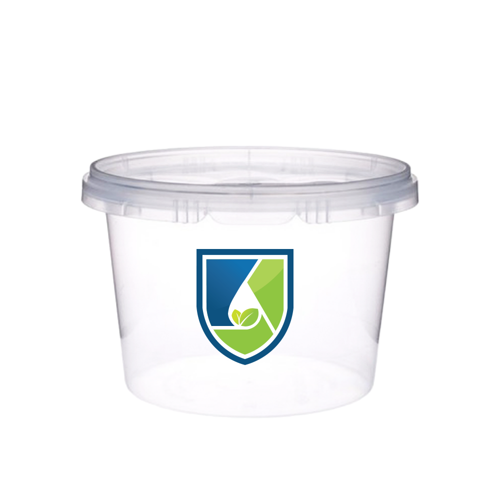 Round Snap Lock Container with Plant Cell Technology logo.